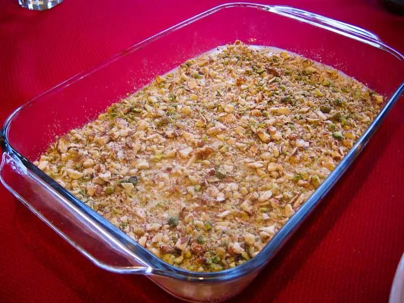 Milk Pudding With Orange Blossom Water and Nuts Recipe – Kishk el Foukara