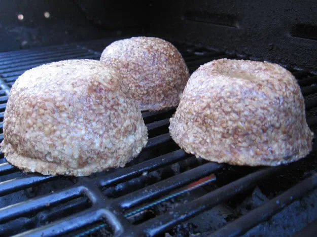 Kibbeh on a BBQ Grill