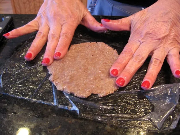 Flatten Kibbeh Into a 1/3 Inch Patty Grilled Kibbeh Recipe