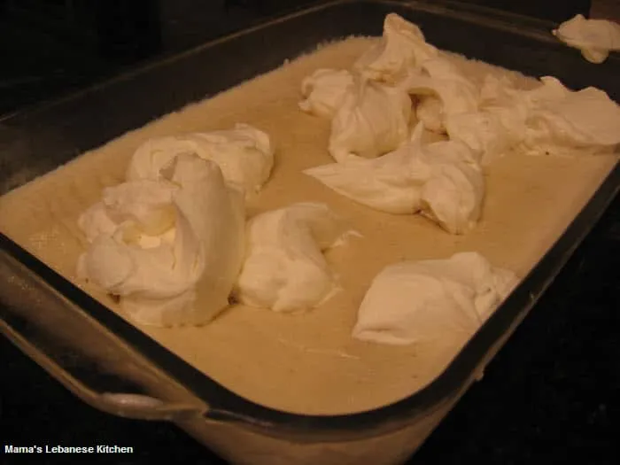 Spread Whipped Cream on Pudding Layali Lubnan Calories