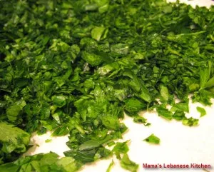 Drying Parsley
