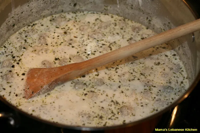 Add the dumplings, then let simmer for about 20 minutes Add the dumplings, then let simmer for about 20 minutes