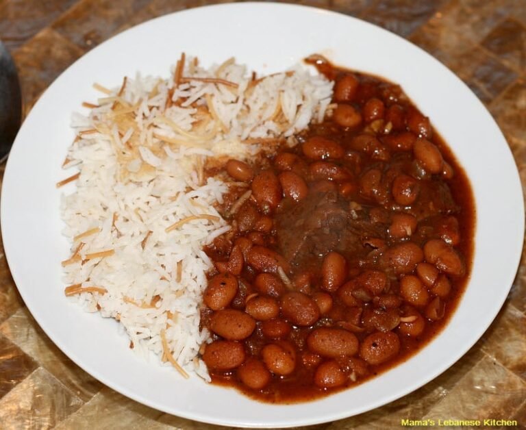 Lebanese Fasoolia with Rice
