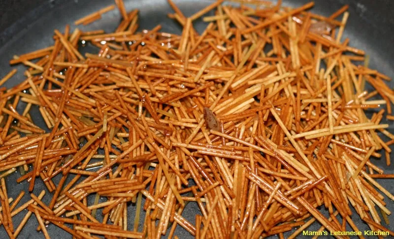 Lightly Sautee the Vermicelli
