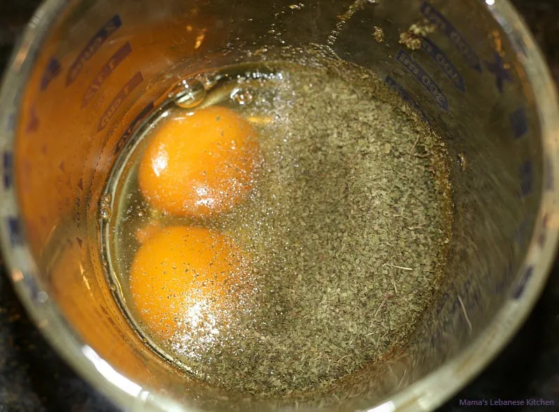 Lebanese Dried Mint Omelet