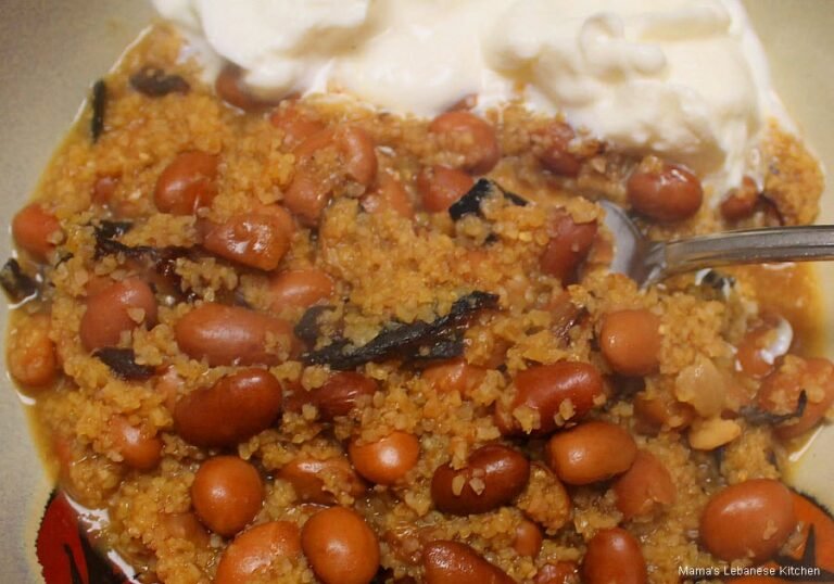 Lebanese Mujaddara with Wasoulia