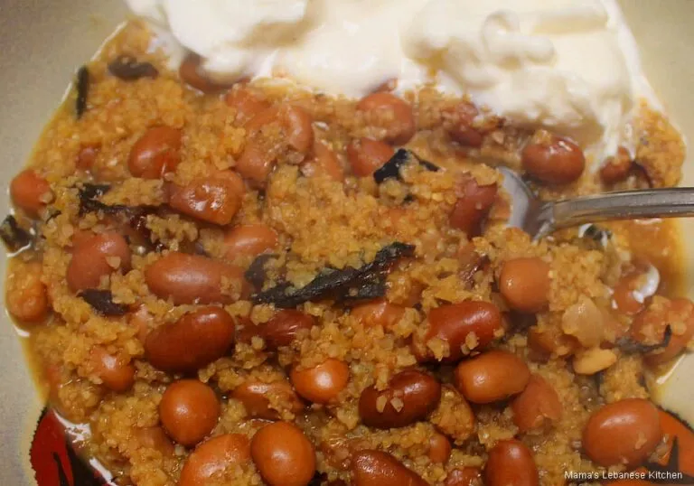 Lebanese Mujaddara with Wasoulia