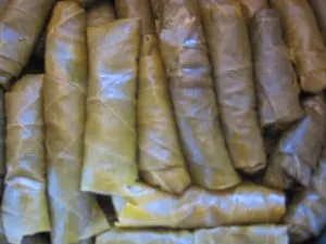 Pack Grape Leaves Tightly in Pot