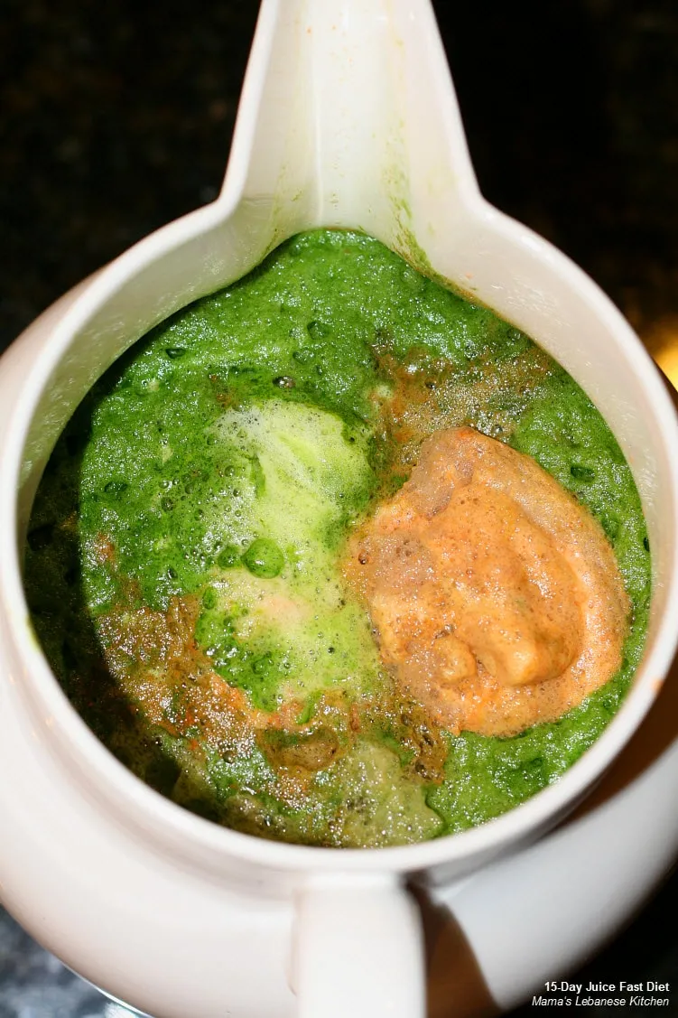 Jug of Mean Green Juice - Juice Fast
