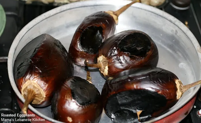 Fire Roasted Eggplants Baba Ganoj Recipe