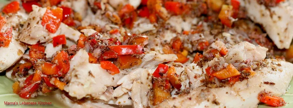 Sumac and Oregano Lebanese Pulled Baked Fish