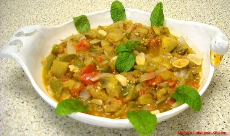 Lebanese Moussaka - Eggplant Sautee
