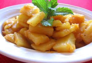Lebanese Potato Sautee with Onions and Tomato Paste