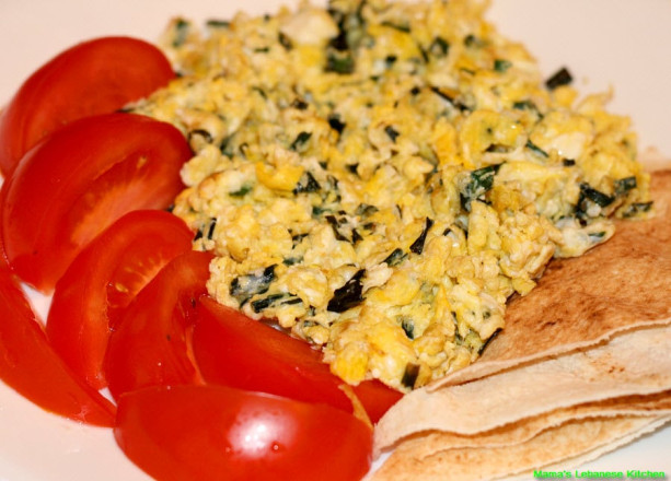 Eggs Fried With Garlic Leaves