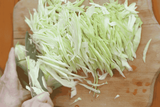 Saute of Cabbage and Cracked Wheat